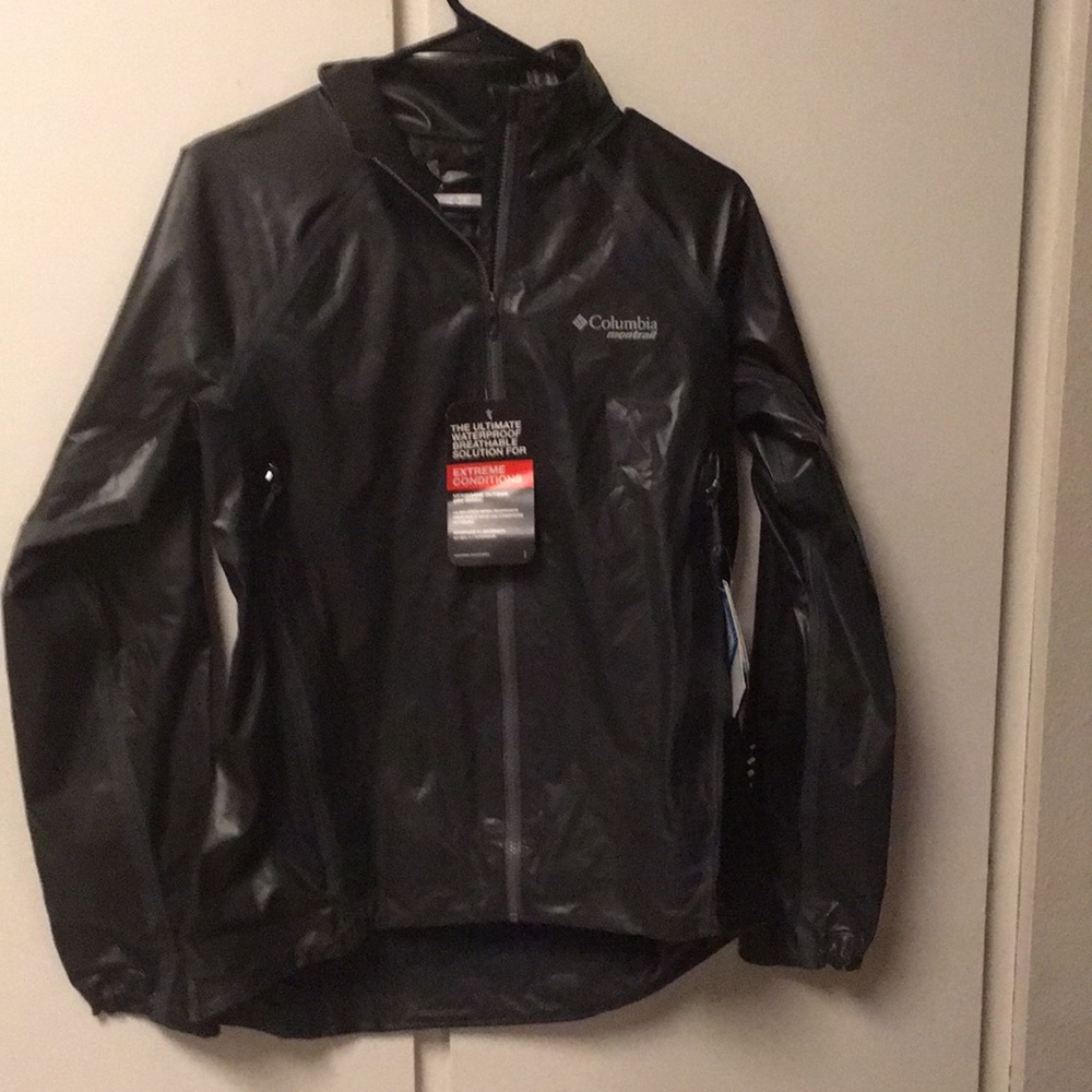Columbia Weatherproof rain slicker Gray black